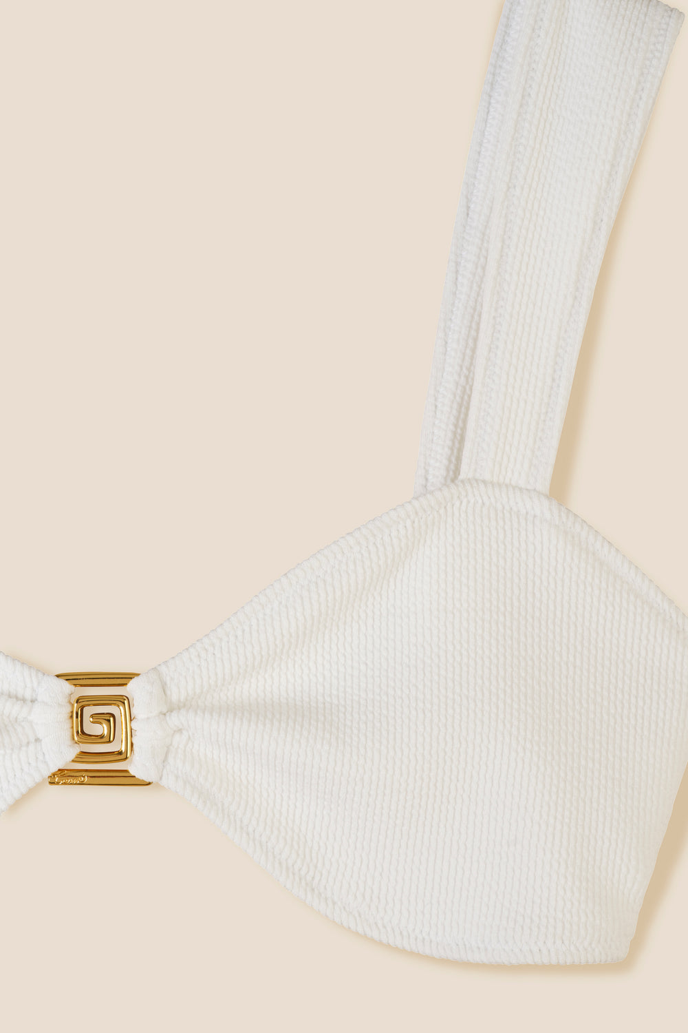 White two-piece swimsuit