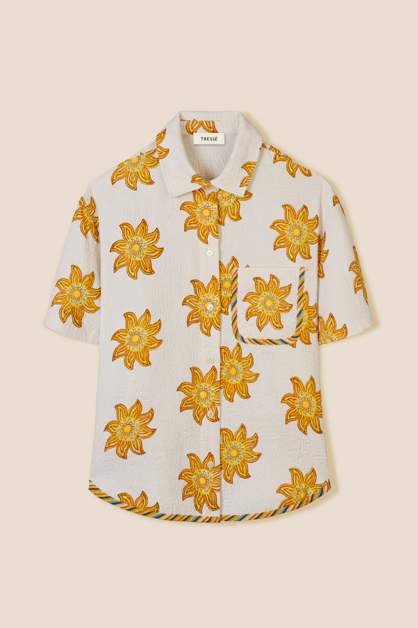 Chemise à motif soleils