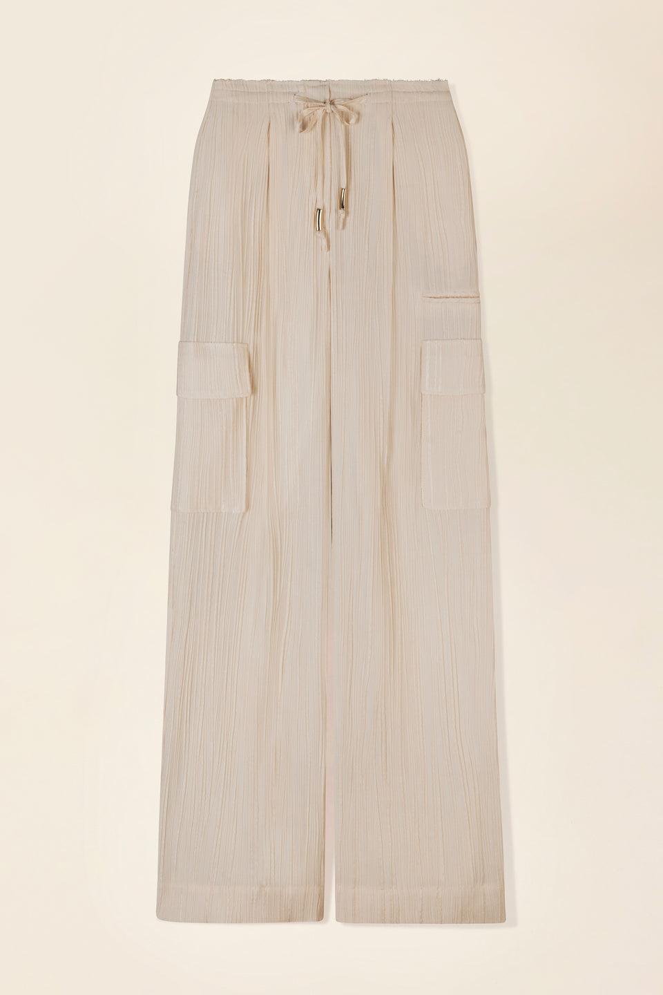 Pantalon fluide texturé