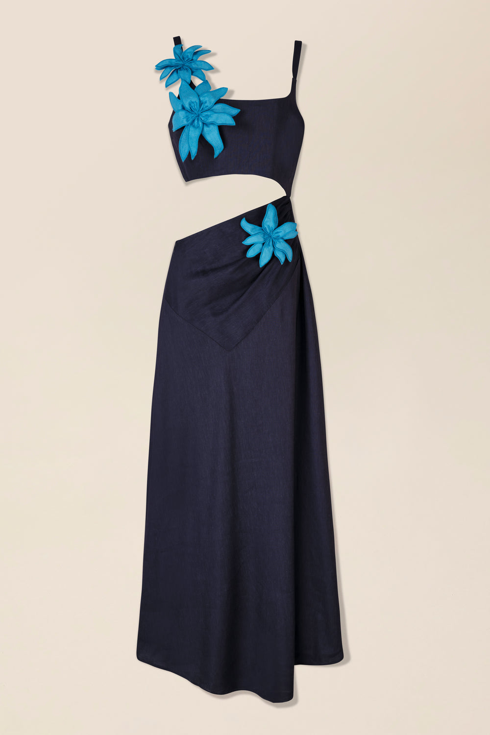 Long dress with a bralette effect