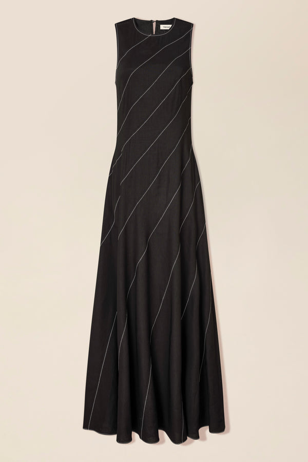 Robe longue à découpes