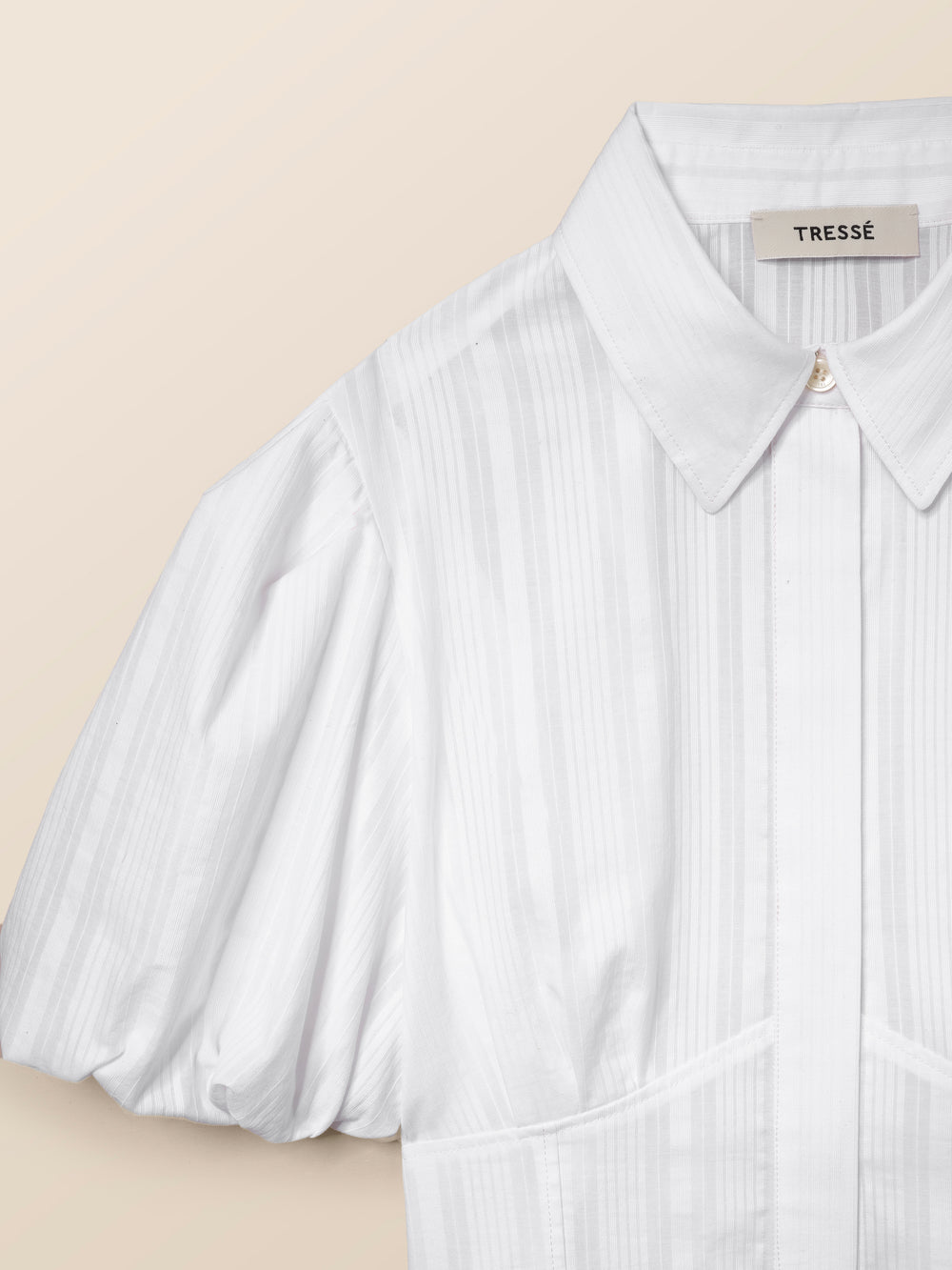 Chemise à manches courtes bouffantes