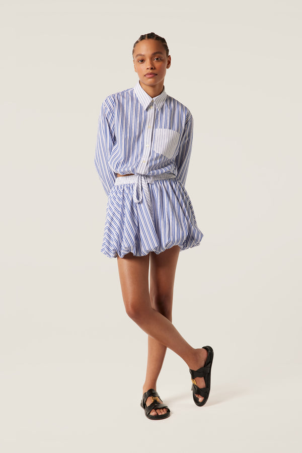 Chemise courte à nouer