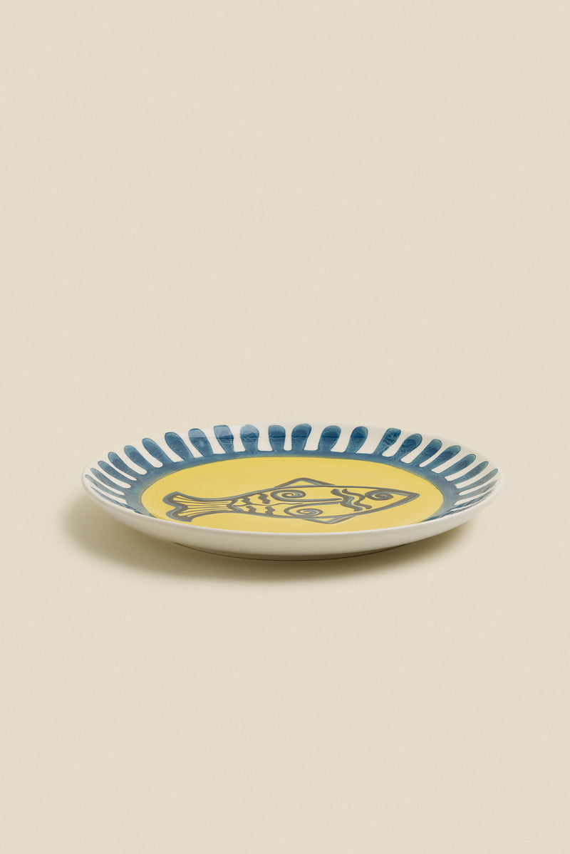 Assiette à dessert poisson