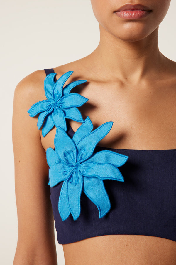 Robe longue effet brassière