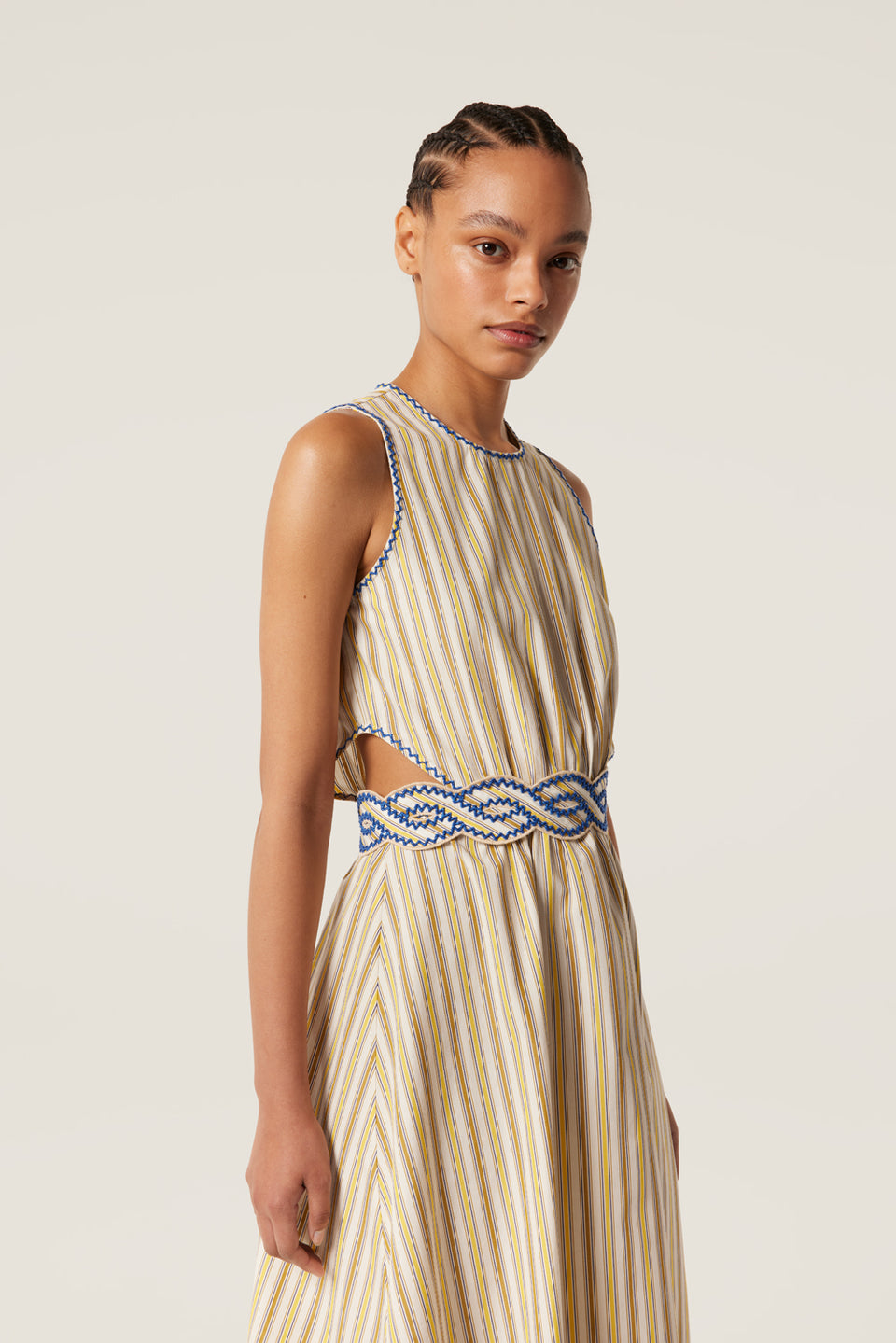 Flared maxi dress