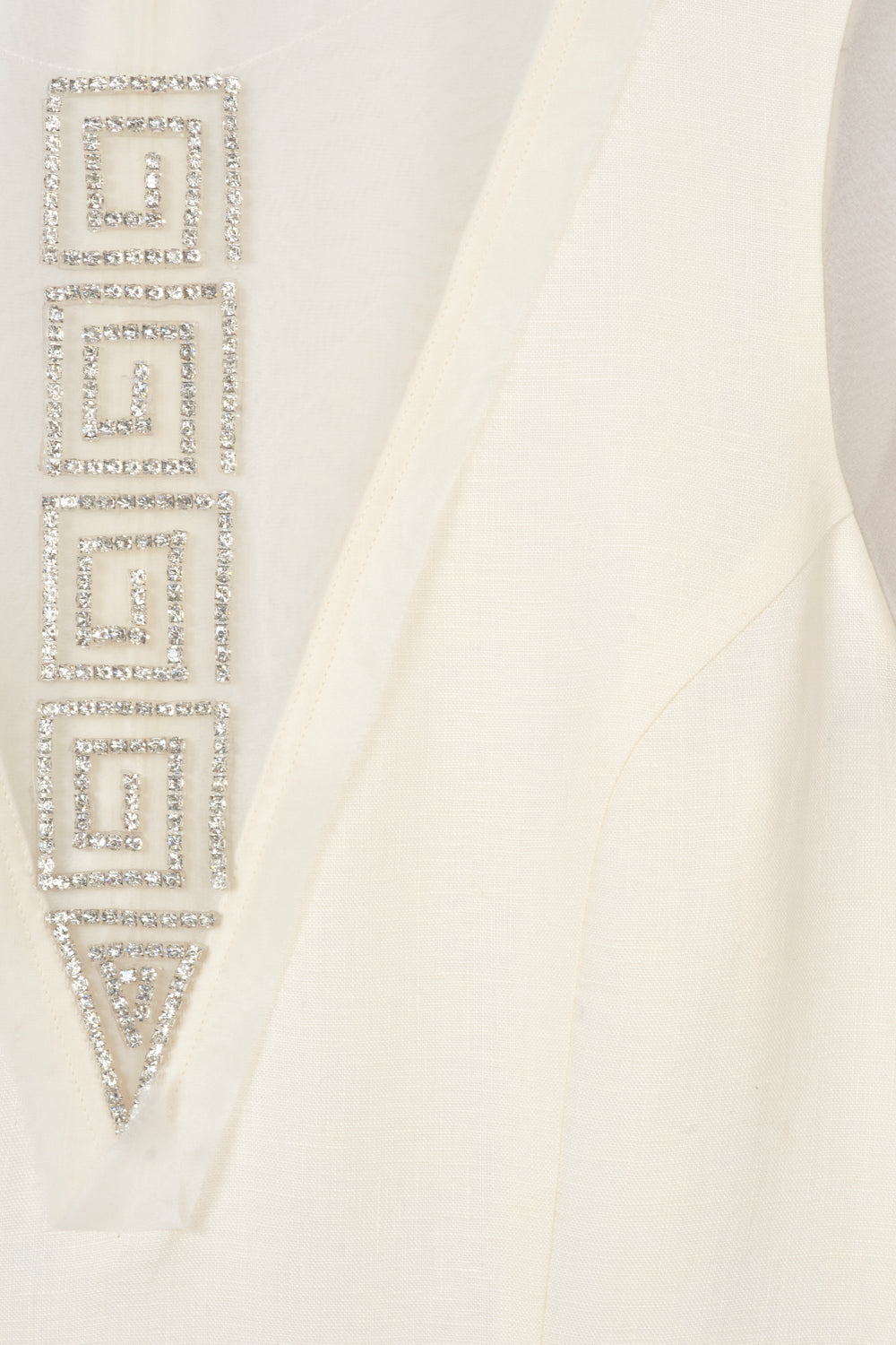Robe courte à spirales strass