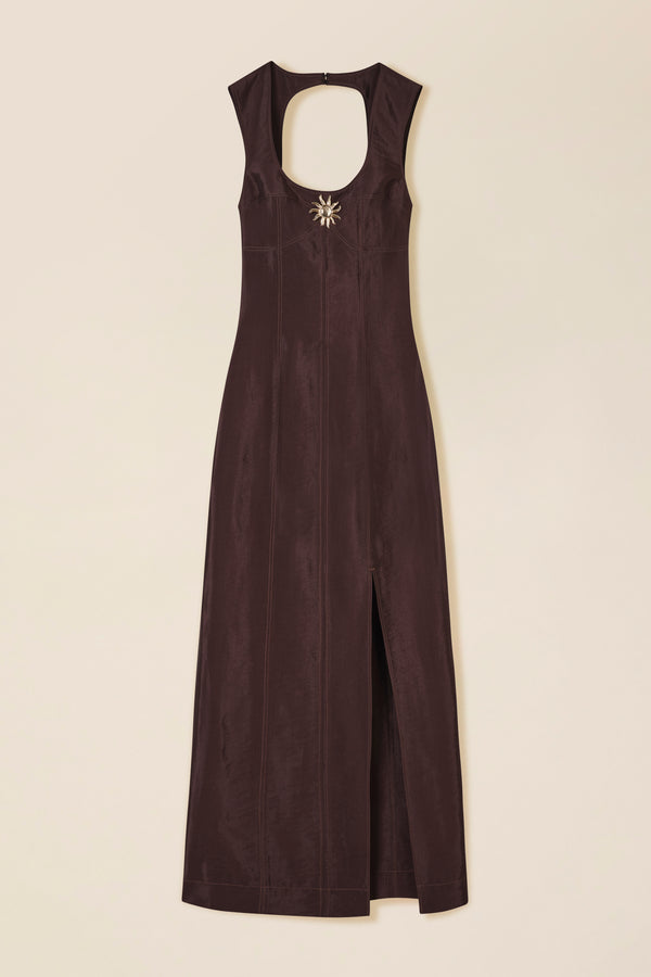 Robe cintrée dos nu
