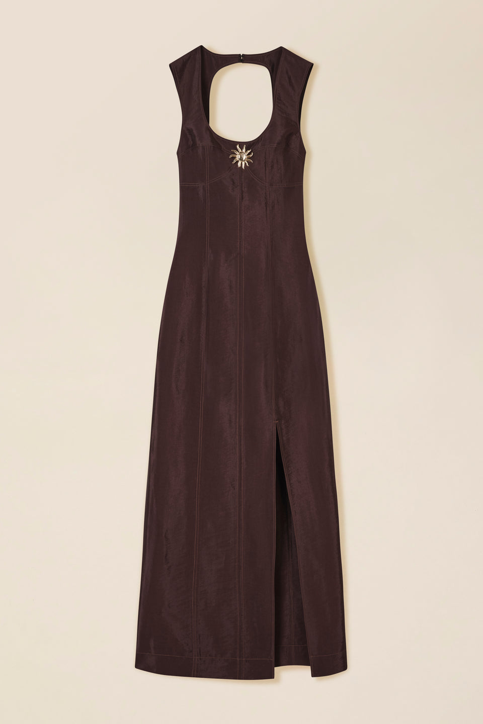 Fitted backless dress