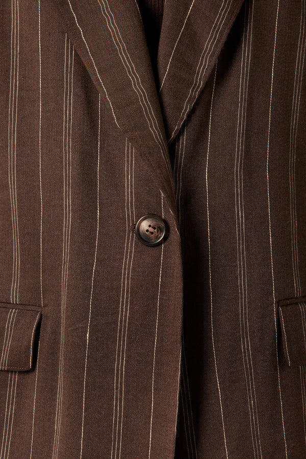 Veste de tailleur à rayures