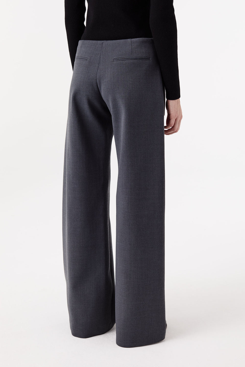 Tailored trousers with patch pockets