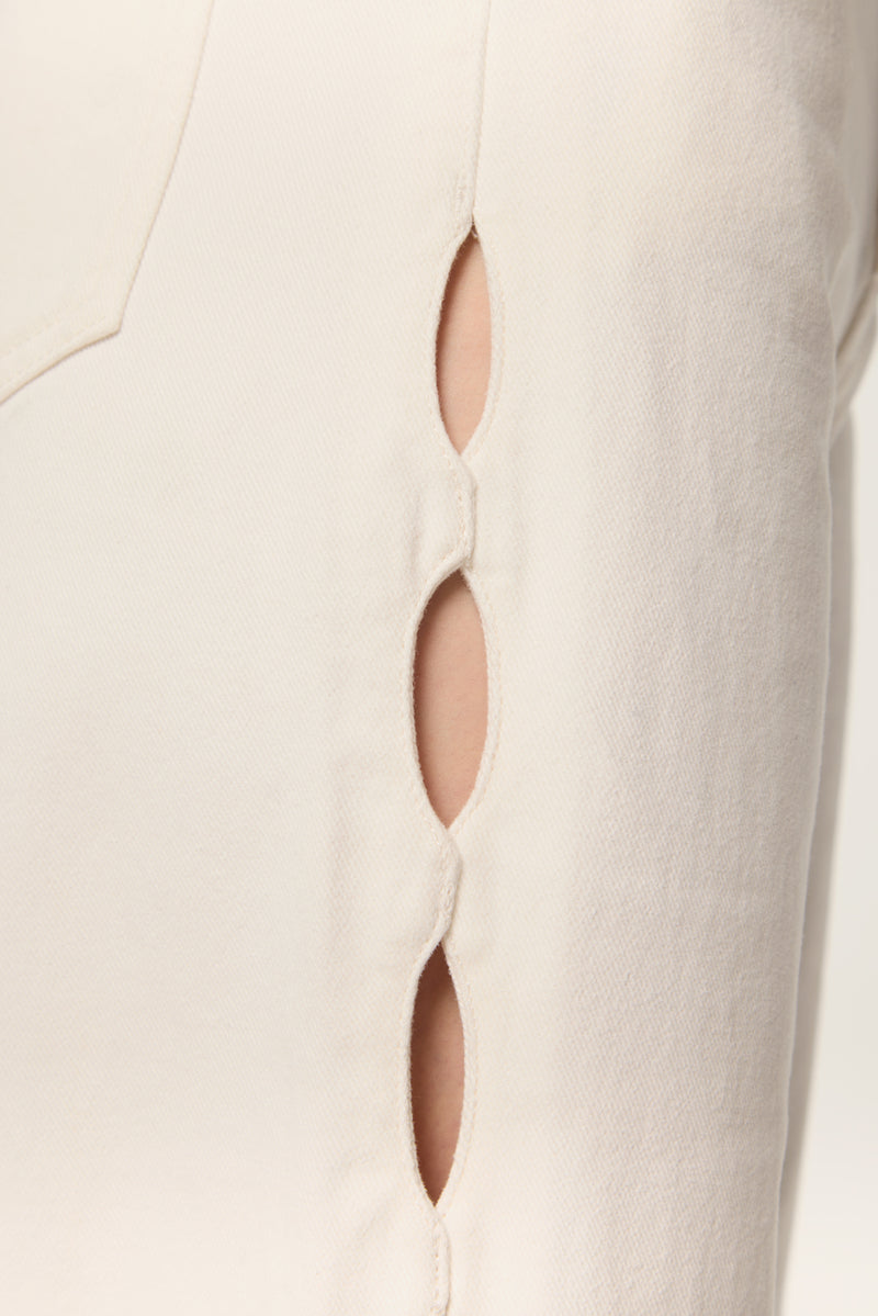 Denim en toile blanche