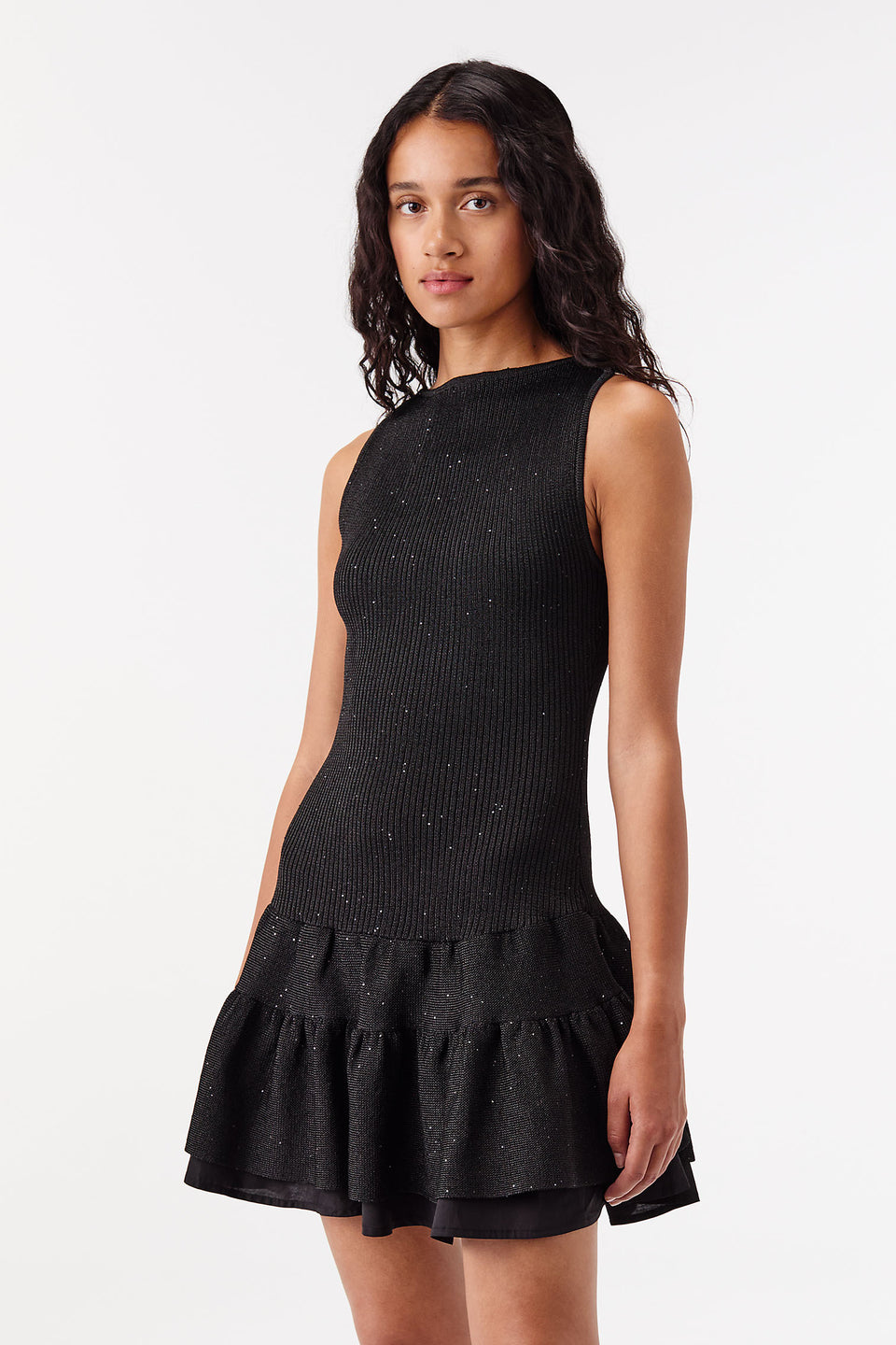Sequin knit dress