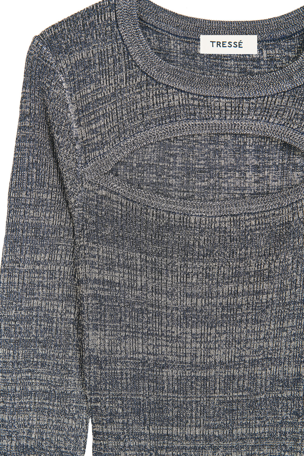 Long metallic knit dress