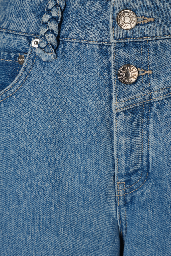 Denim double ceinture