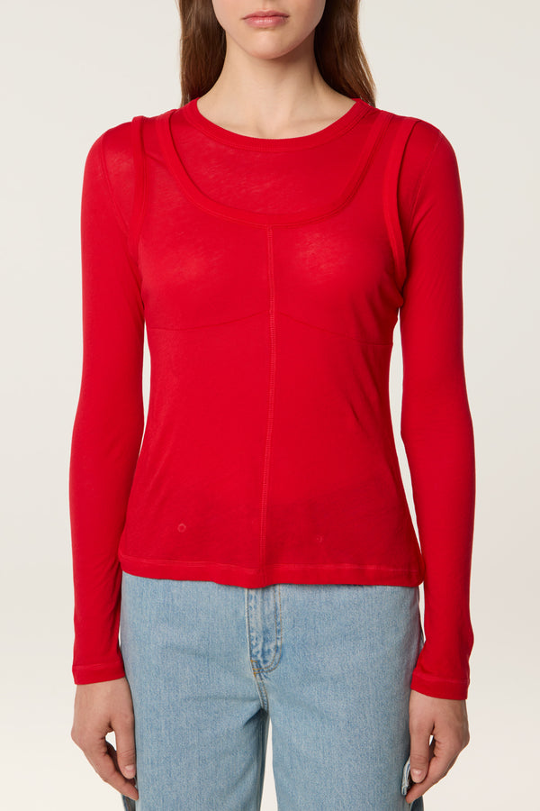 T-shirt en jersey transparent