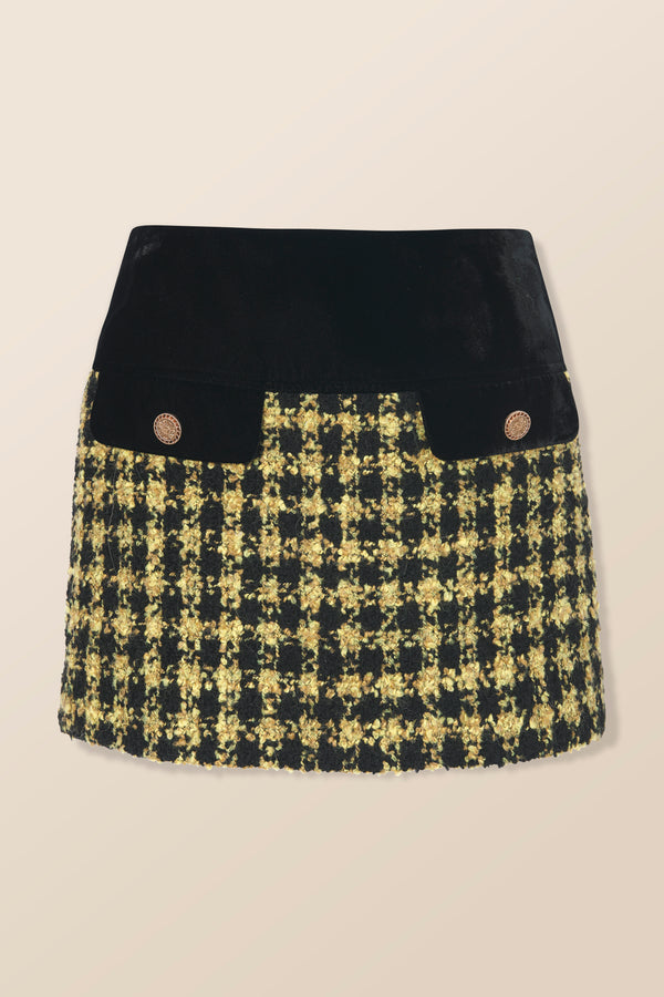 Jupe de tailleur en tweed