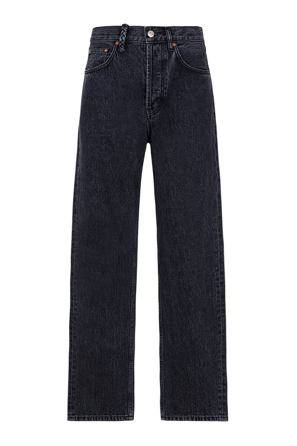 Jean coupe droite taille haute