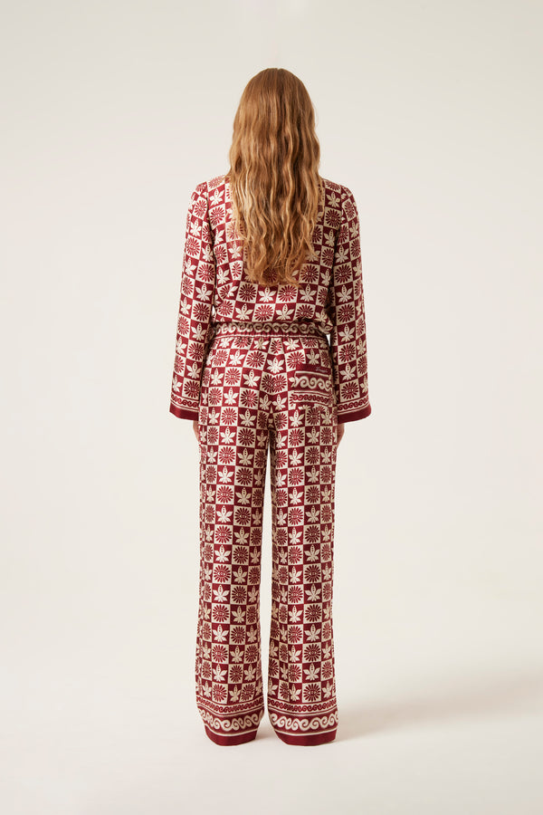 Pantalon en soie