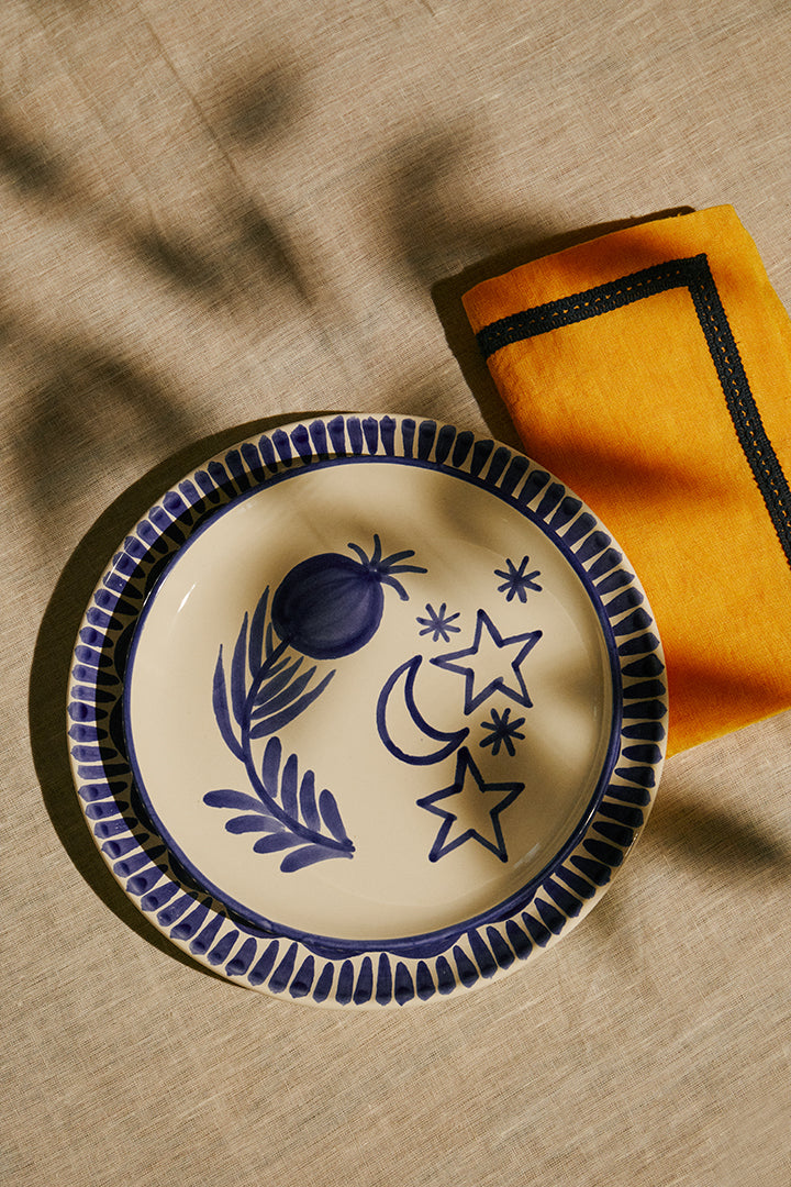 Assiette à dessert LUNA - Tresse Paris