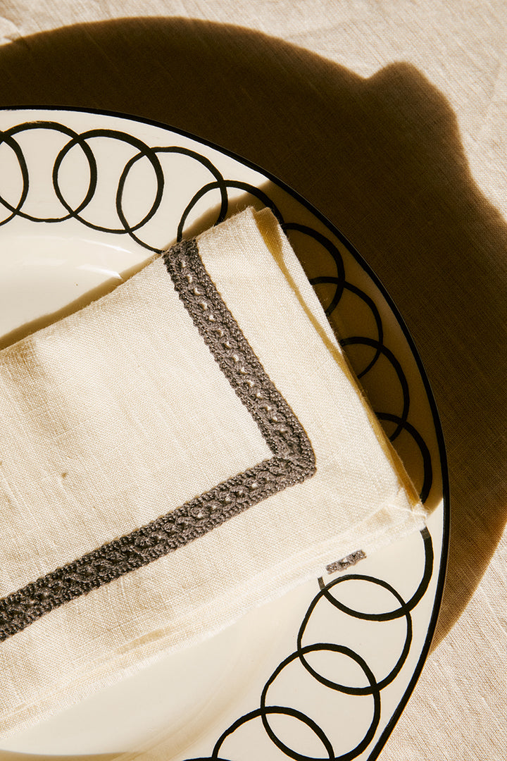 Serviette de table à galon
