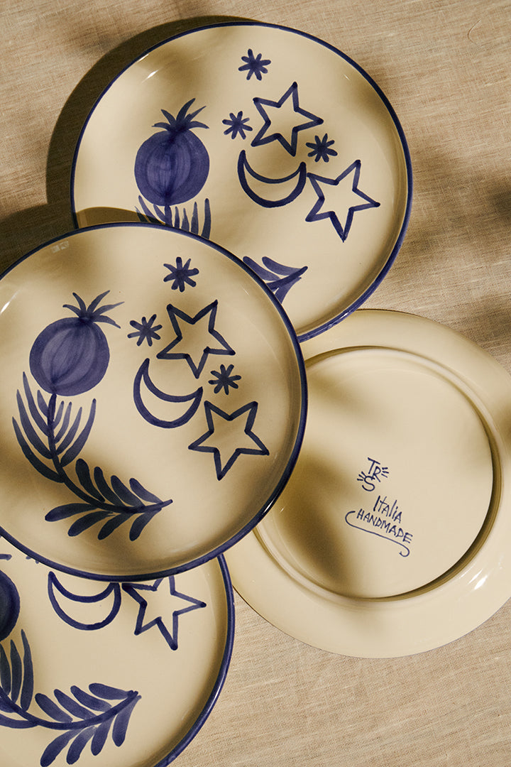 Assiette à dessert LUNA - Tresse Paris