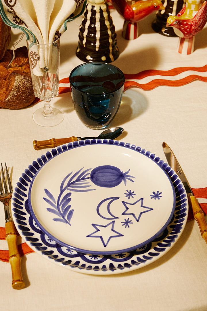 Assiette à dessert LUNA - Tresse Paris