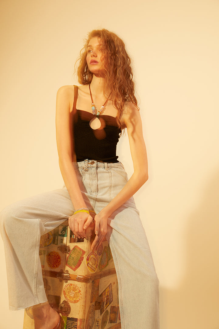 Jean coupe cargo - Tresse Paris