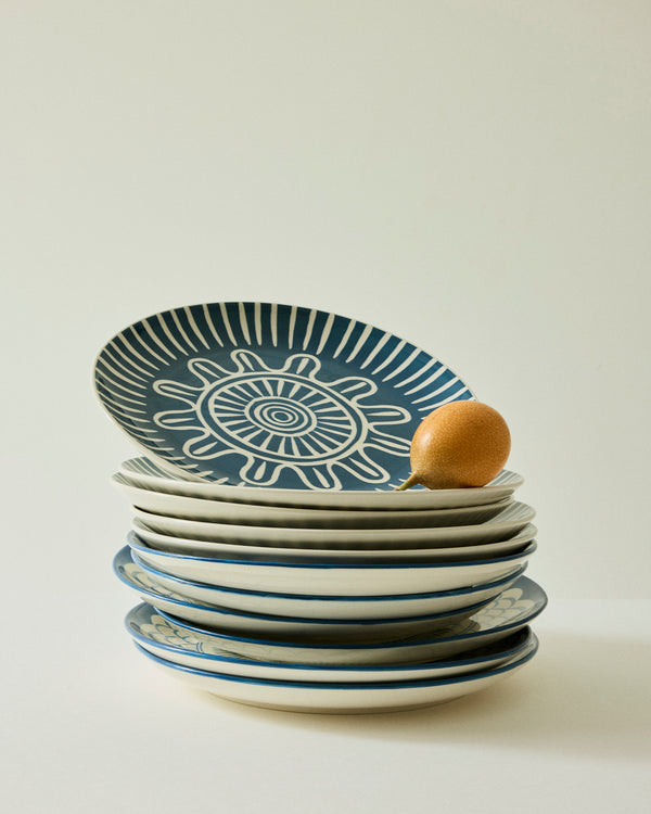 Marine sun dinner plate
