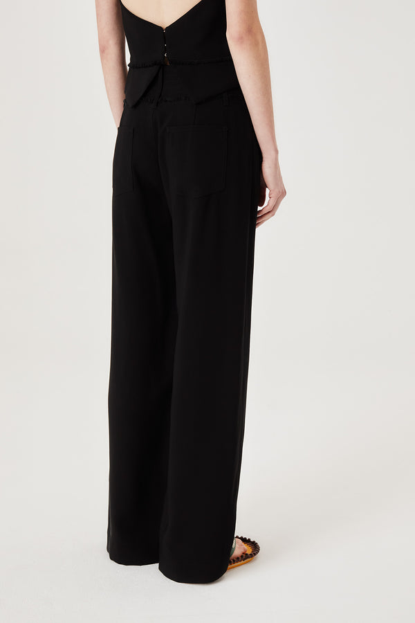 High waisted tailored pants