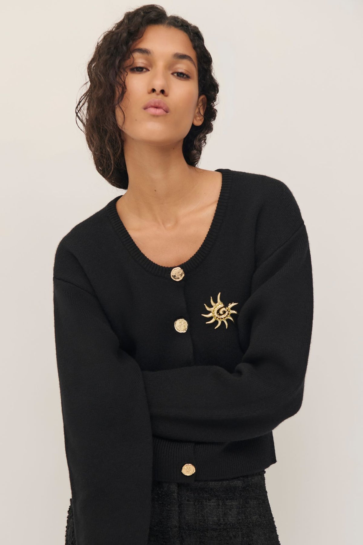 Cardigan col rond