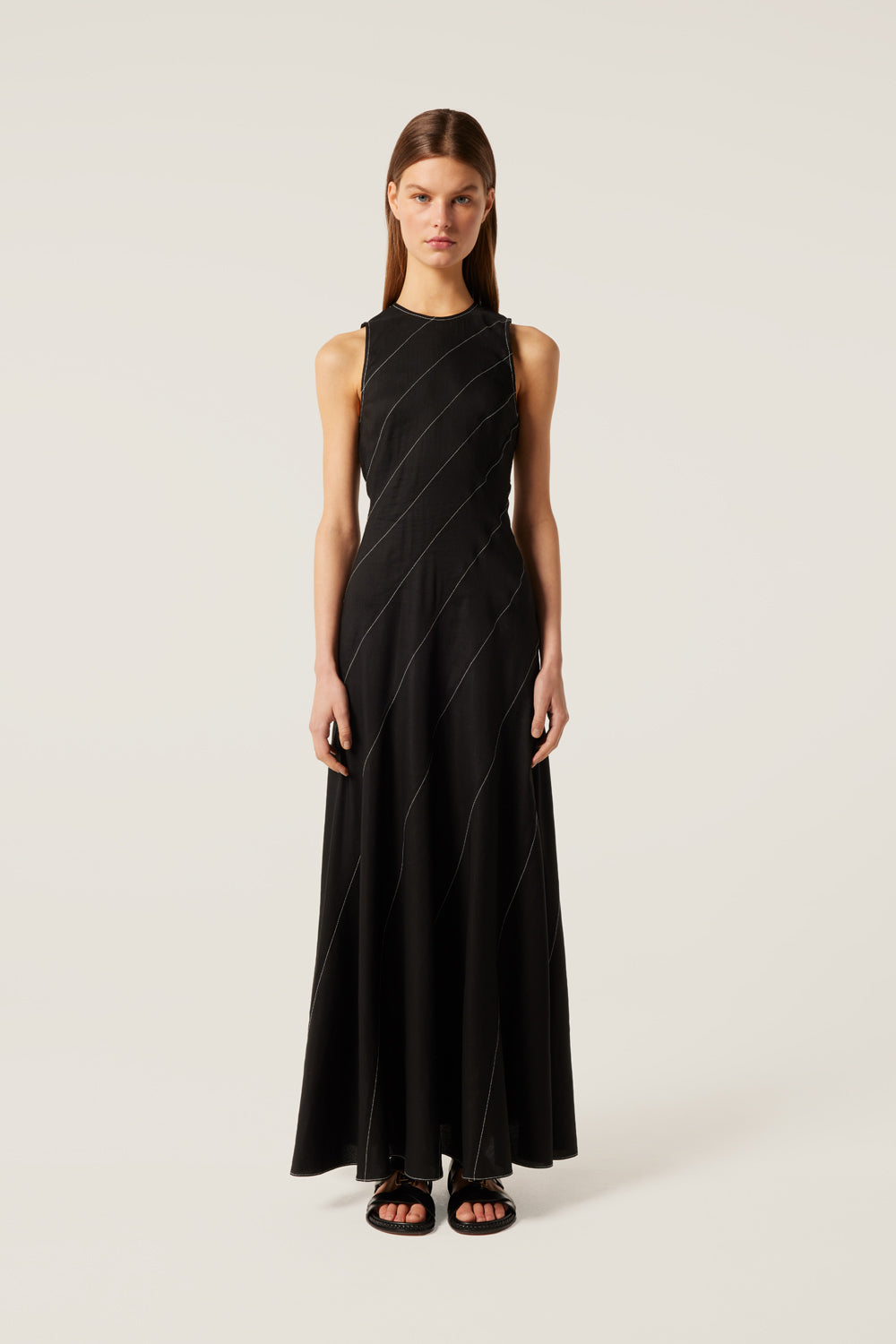 Long dress with cutouts