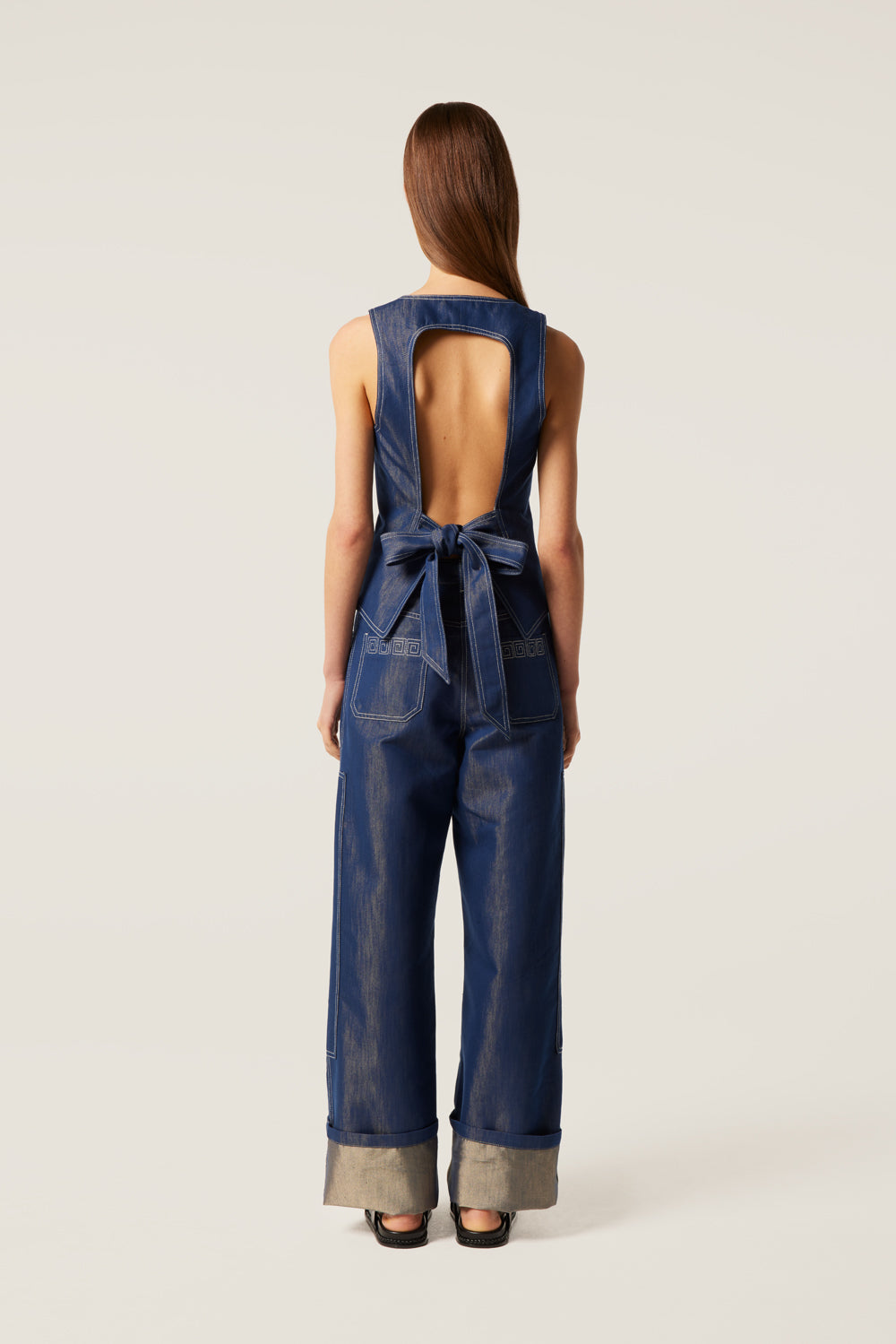 Pantalon à empiècements