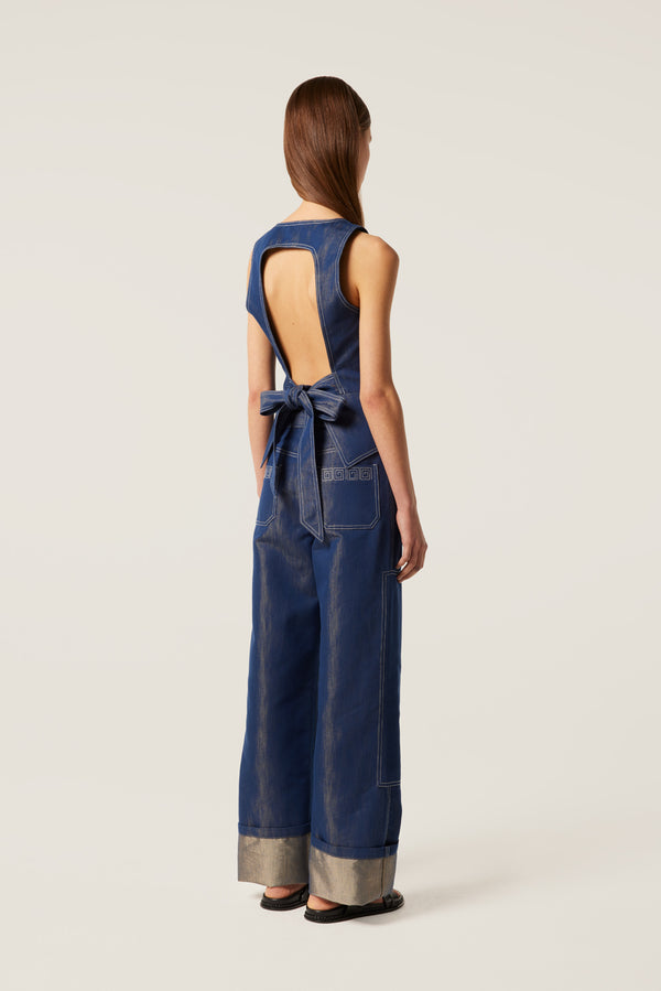 Backless tie top