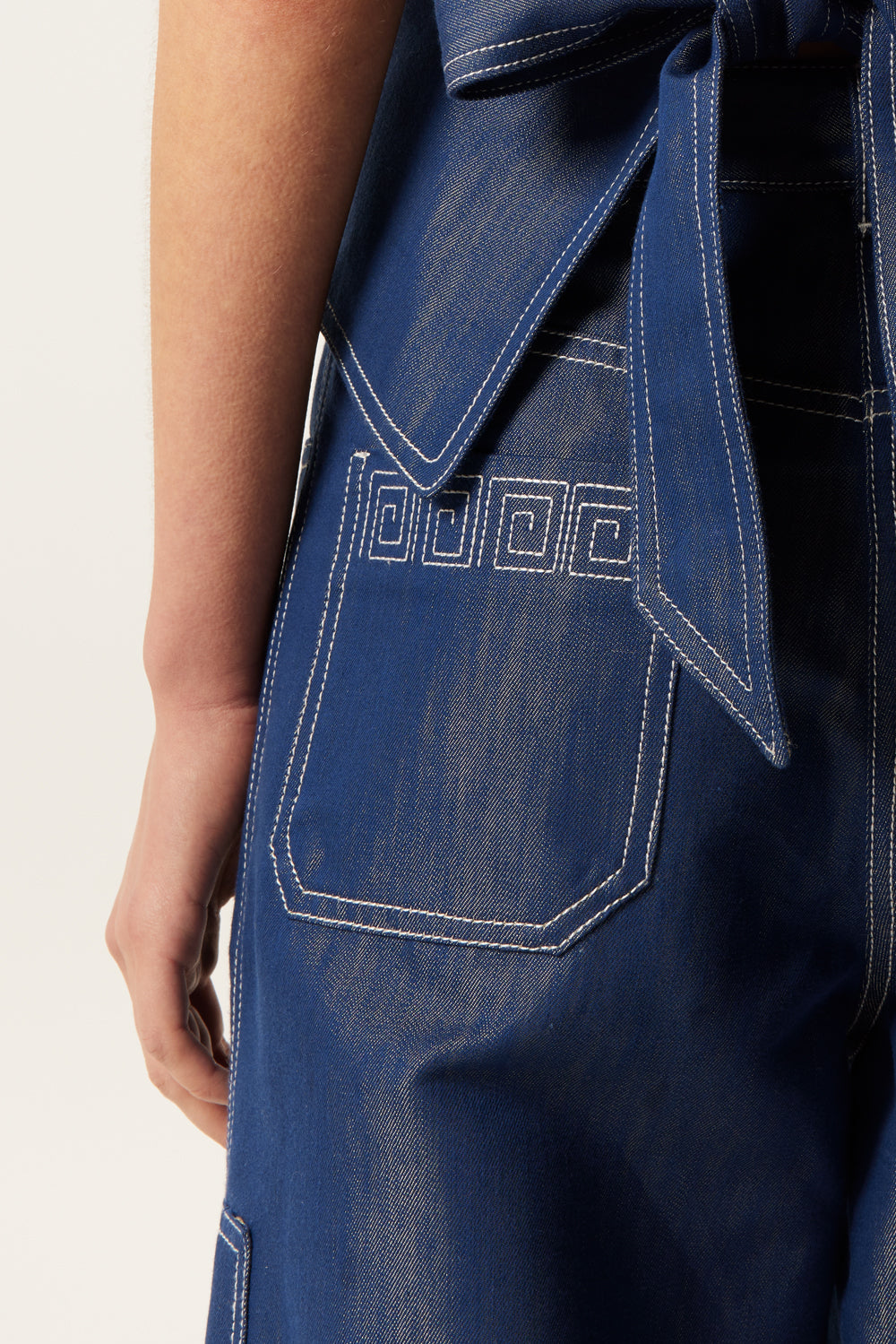 Pantalon à empiècements