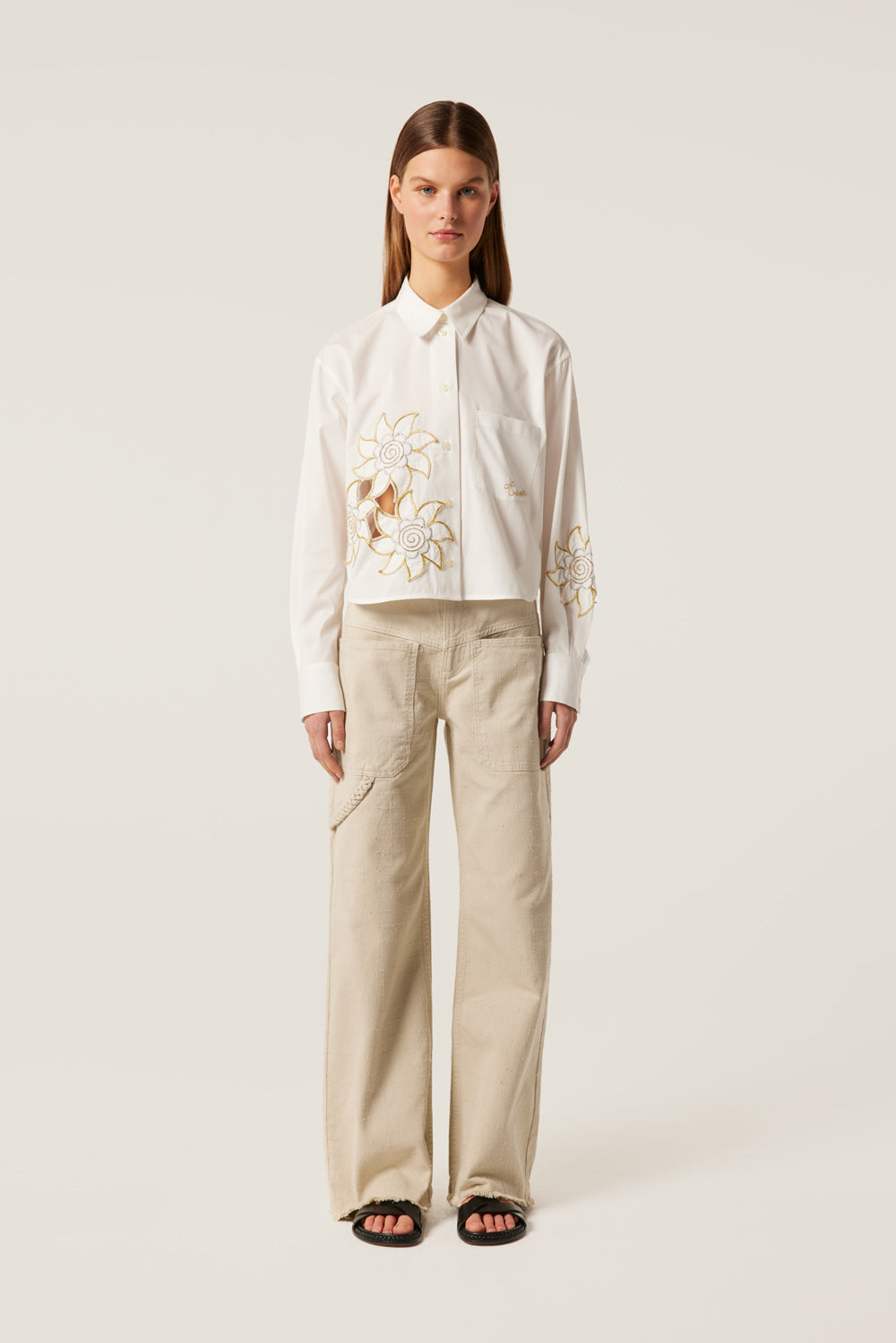 Clay textured denim