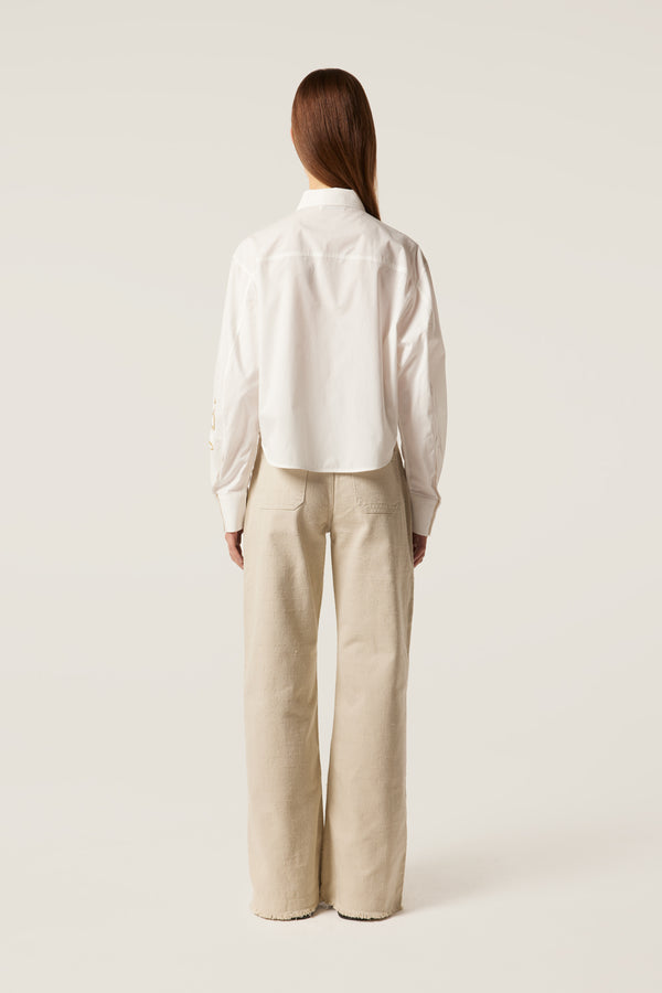 Denim texturé argile