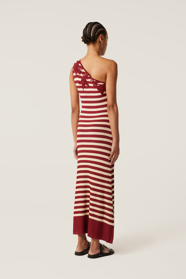 Asymmetrical floral dress