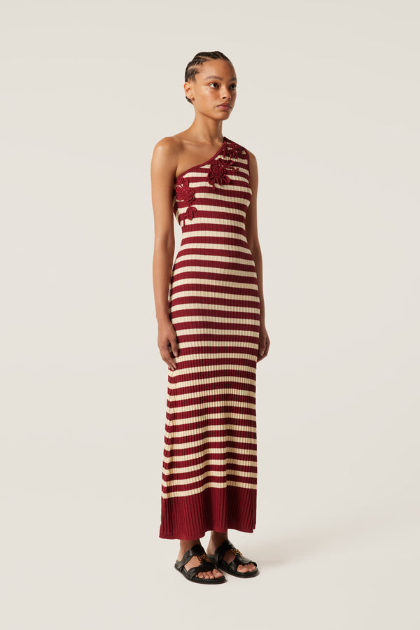 Asymmetrical floral dress