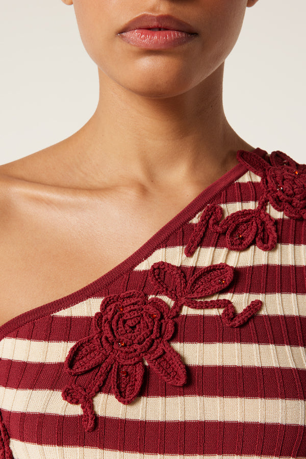 Asymmetrical floral dress