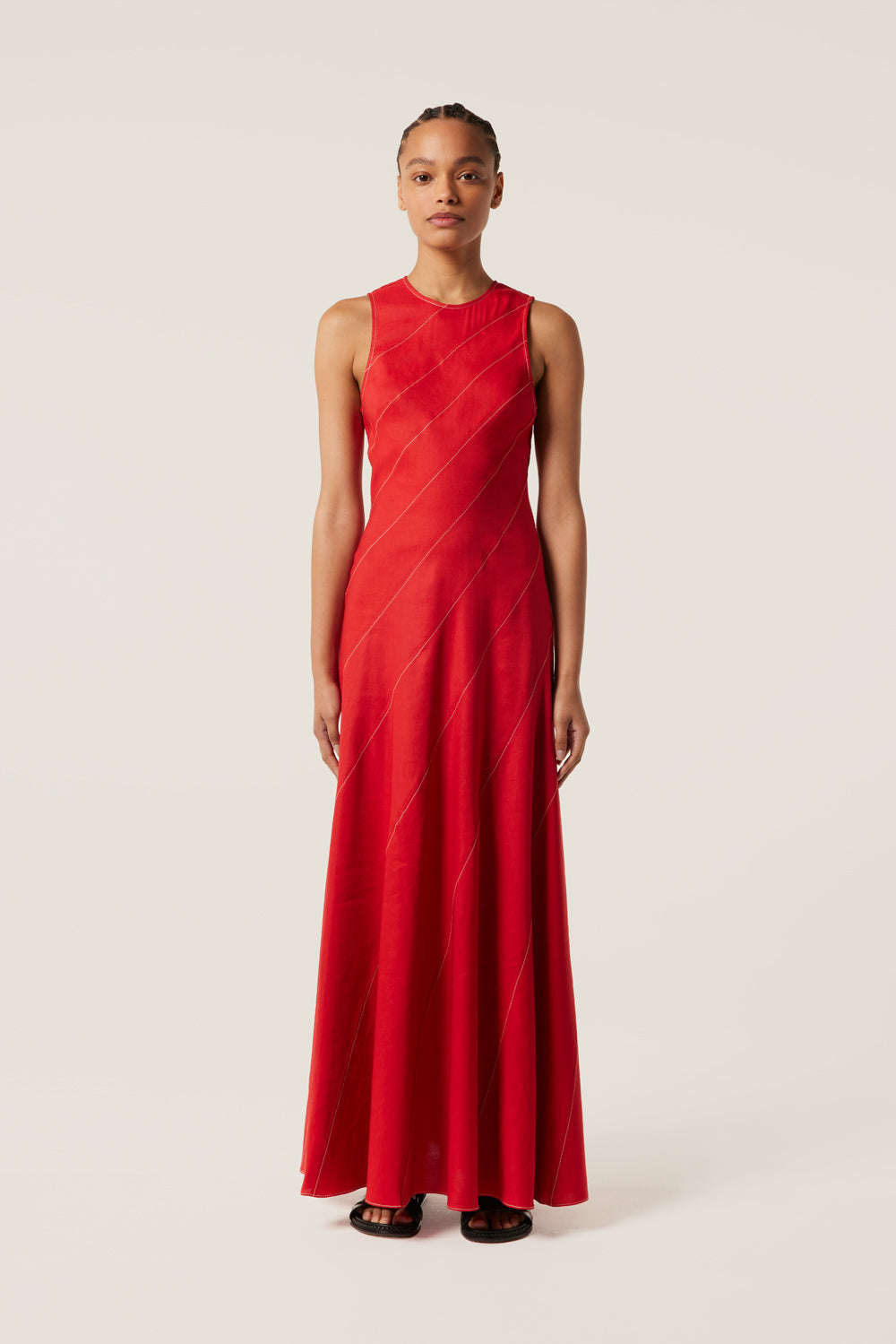 Red cutout dress