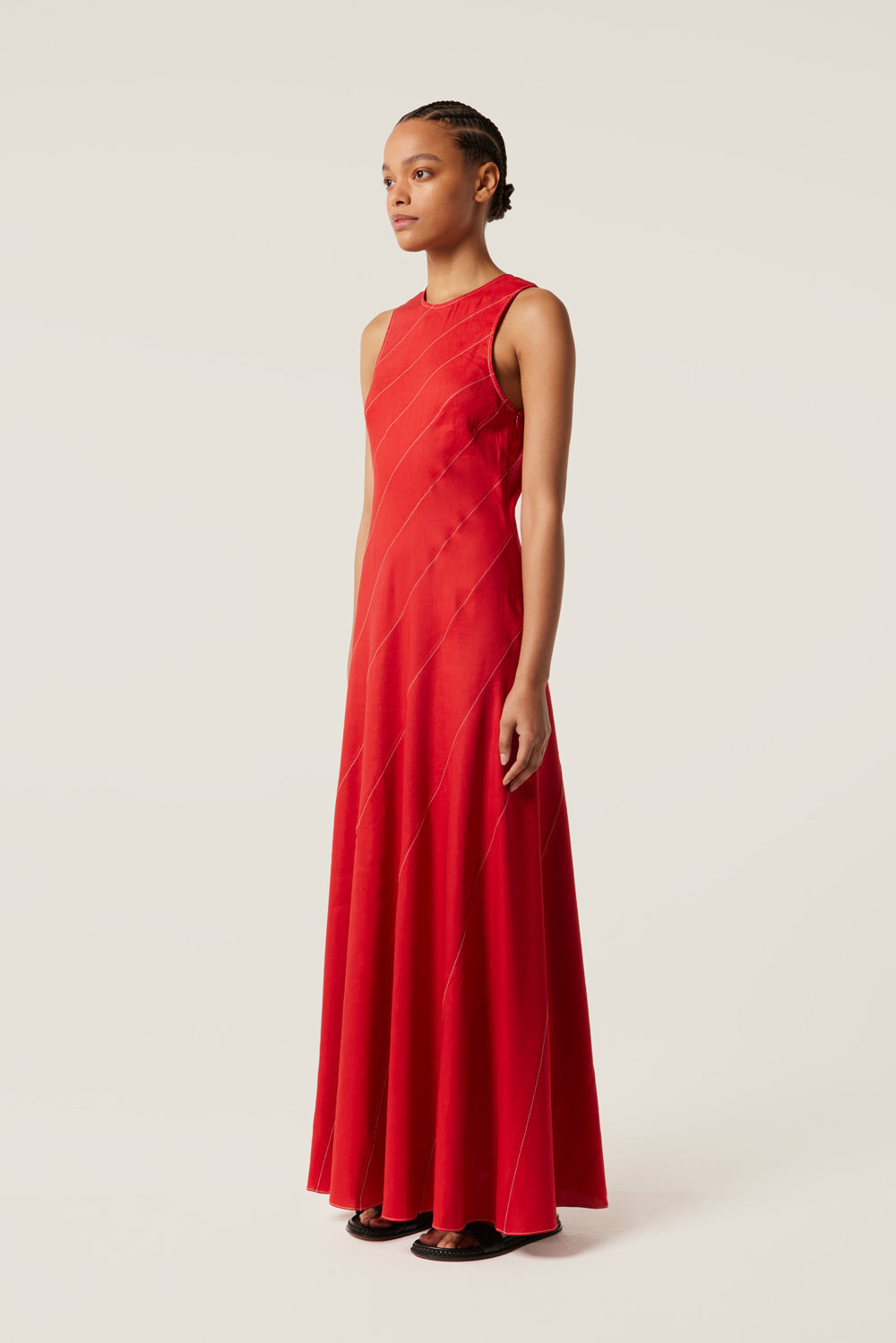 Red cutout dress