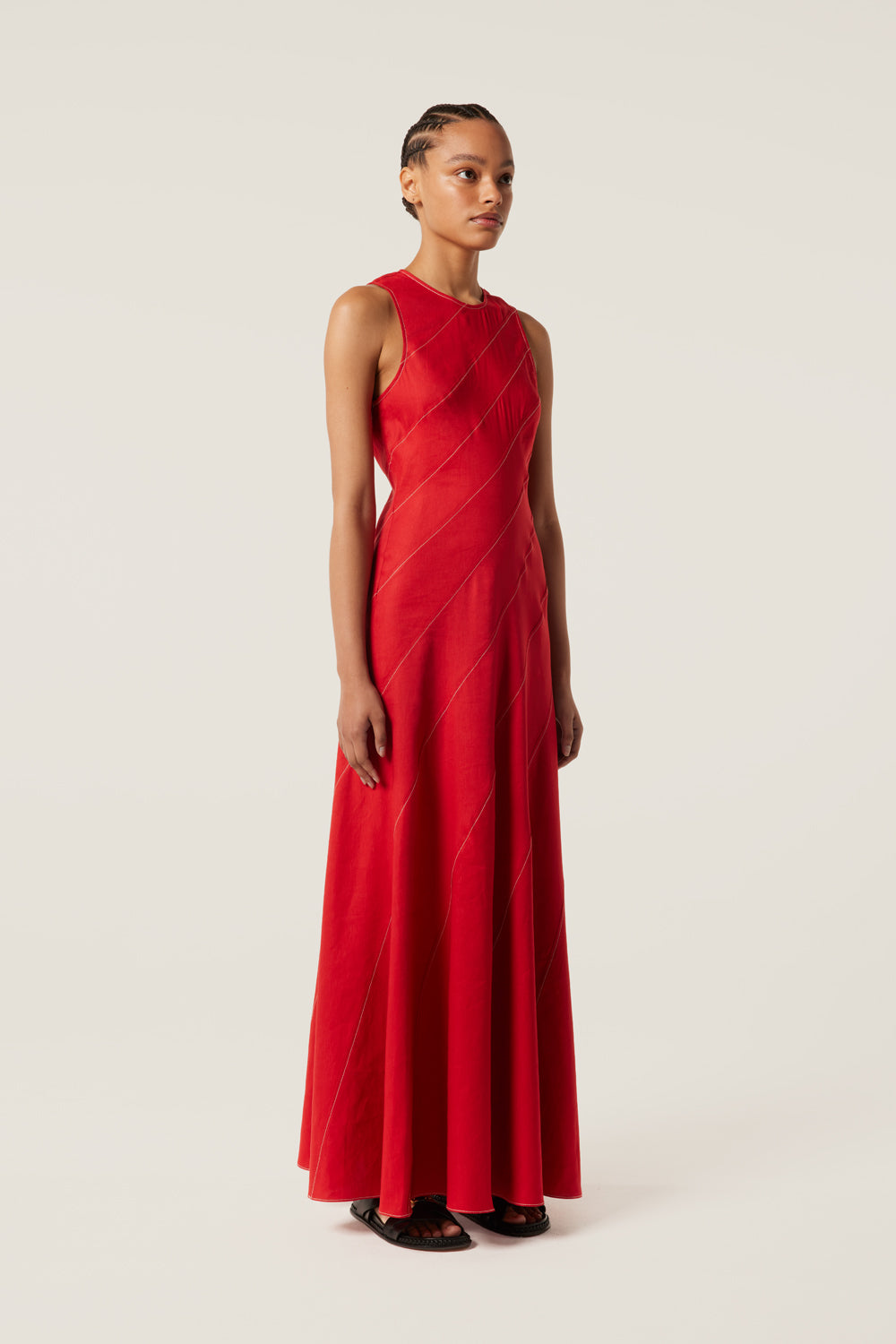 Red cutout dress