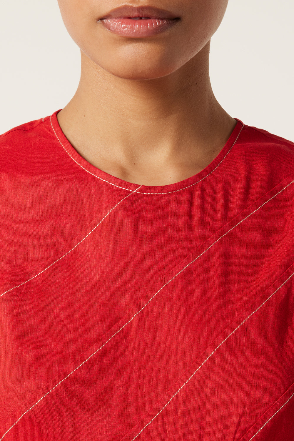 Red cutout dress