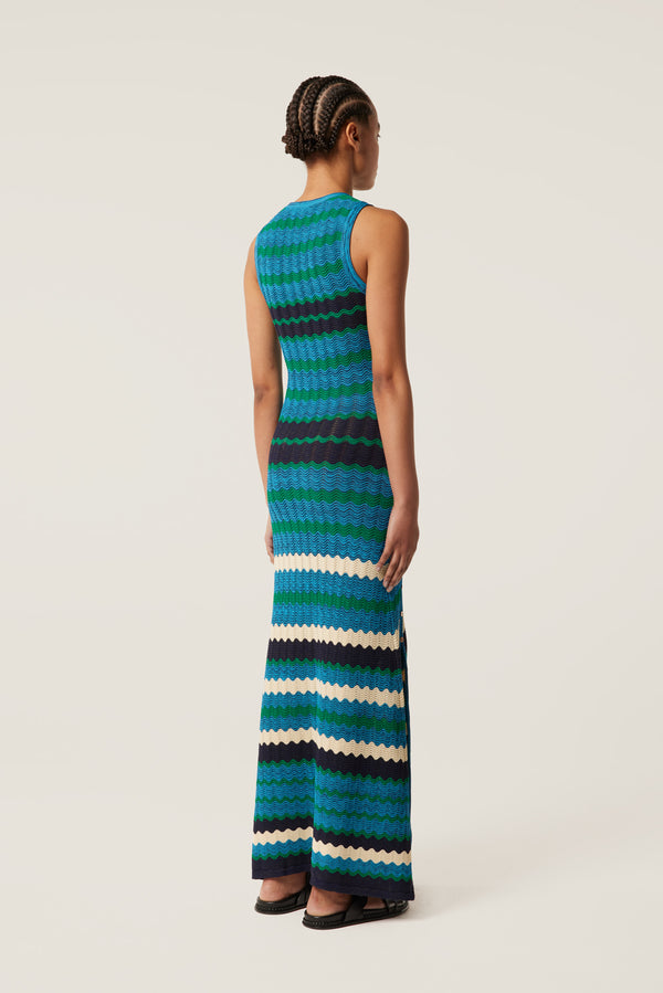 Striped knit dress