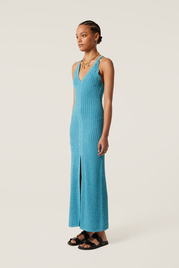 Long slit dress
