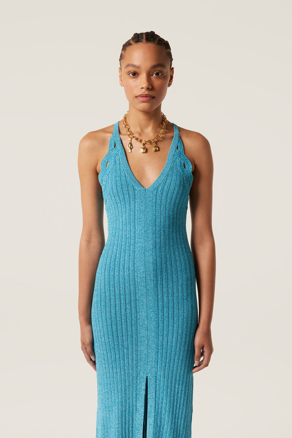 Long slit dress