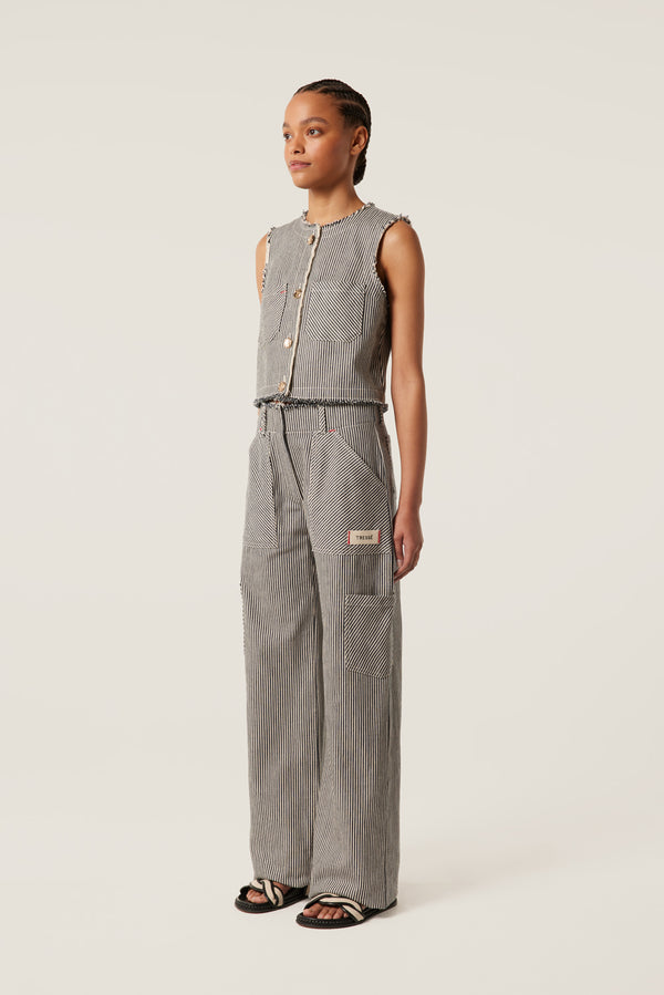 Pantalon rayé