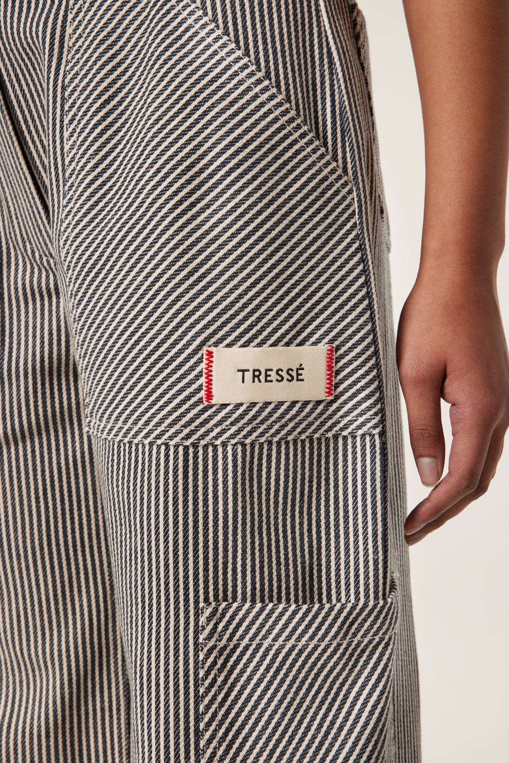 Striped trousers
