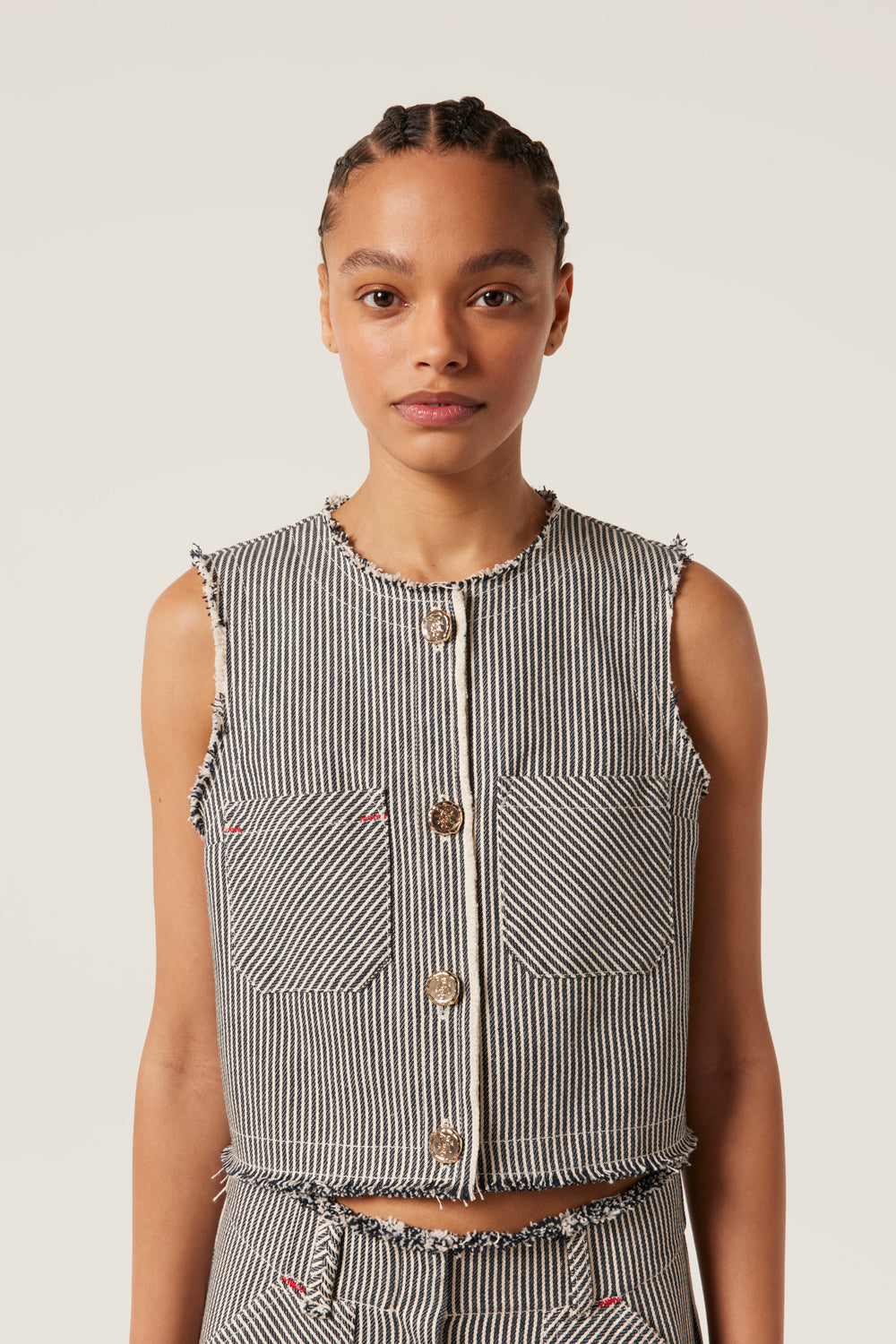 Striped waistcoat
